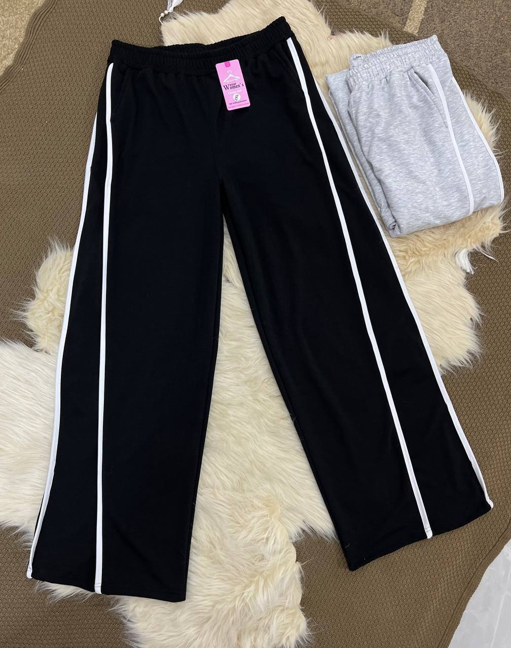 Wide Leg Track Pants